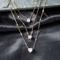 Collier Layered Cristal 3 Chaînes