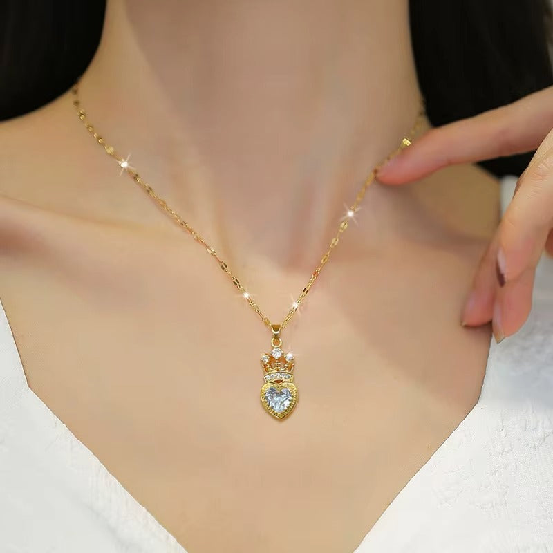 Collier Cœur Couronné